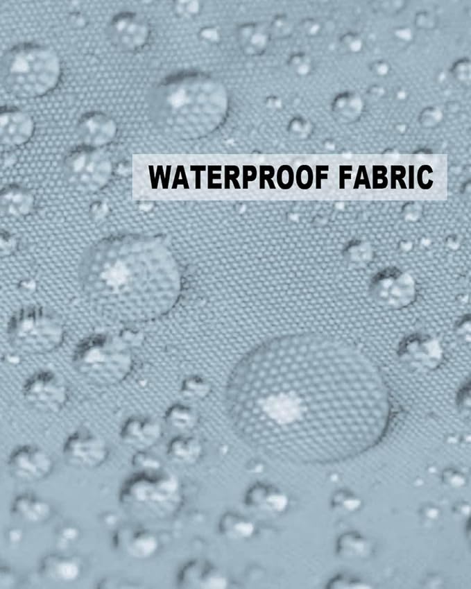 Outdoor Waterproof Throw Pillow Covers Set of 2 Winter Sky Blue Lumbar Pillowcases 20x12 Inches Solid Color Patio Decorative Pillows Cushion Case Patio Pillows for Couch Bed Chair Garden