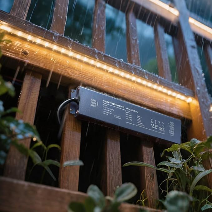 DC24V 200W UL-Listed 0/1-10V and TRIAC Waterproof IP67 Dimmable Power Supply for IP68 Dimming LED Strip Lights, Outdoor Pool 24V LED Underwater, Wash Wall, Use in Water or Soil