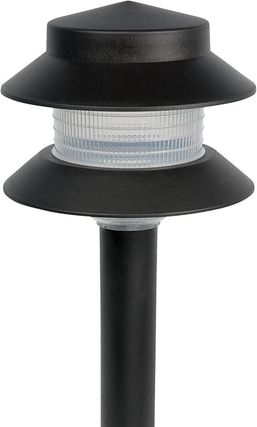 Paradise Plastic Path Stake Light (Black, 4 Pack)