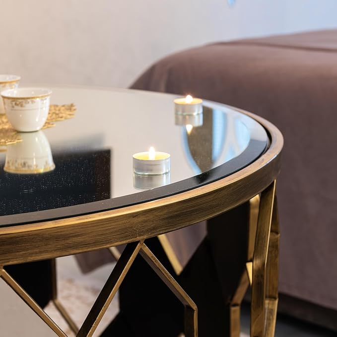16 Inch Round Tempered Beveled Polished Edge Glass Table Top -1/2” Thick Round Glass Table Top–Heavy Duty, Dining, Coffee, and Office Tables by Fab Glass and Mirror