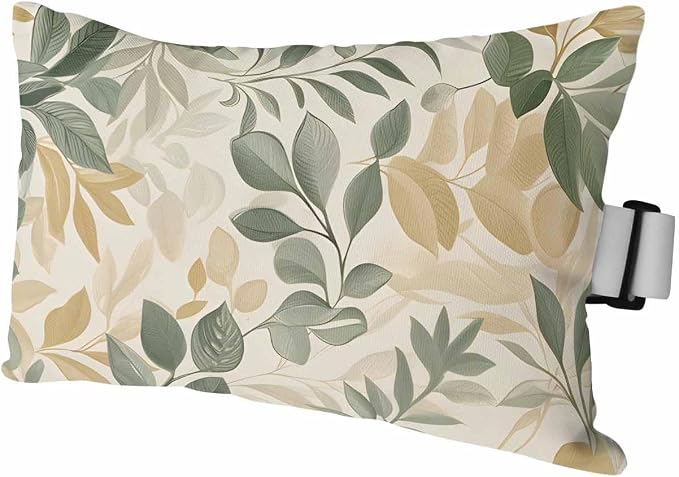 Pack of 2 Outdoor Lumbar Cushions with Inserts, Vintage Watercolor Eucalyptus Leaves Plants Waterproof Fluffy Fade Body Pillows, Patio Furniture Pillow for Home Balcony Garden Decor 12x20IN