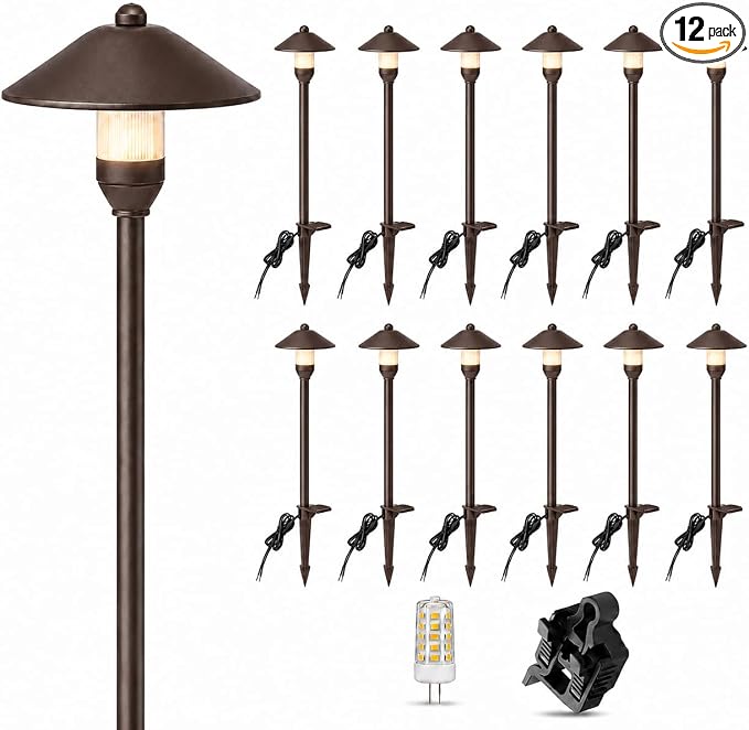 HIBOITEC 3W Low Voltage Landscape Lihgts 12 Pack