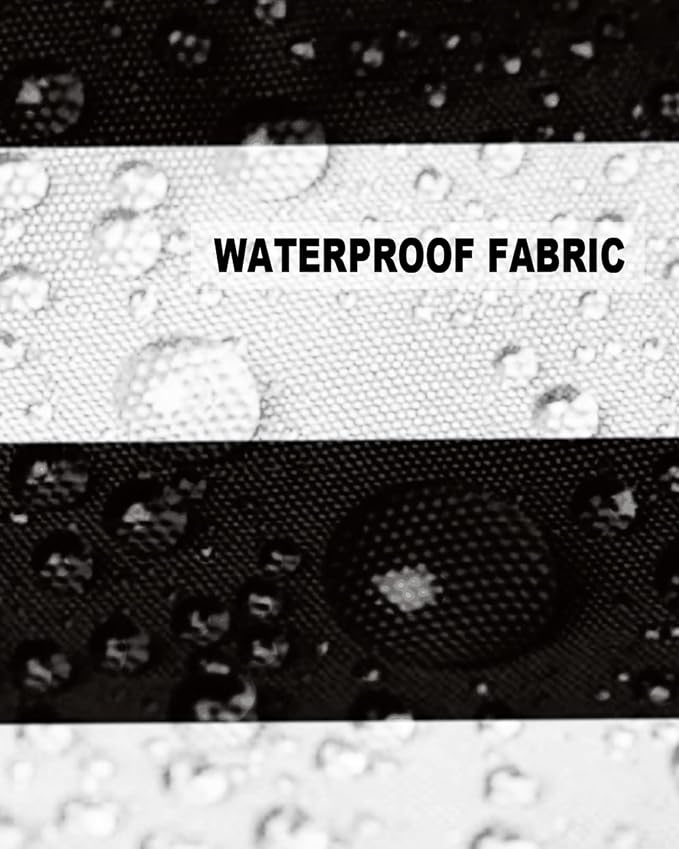 Outdoor Pillows 18x18 Waterproof Outdoor Pillow Covers, Black White Stripes Polyester Throw Pillow Covers Garden Cushion Decorative Case for Patio Couch Decoration Set of 2, Geometric