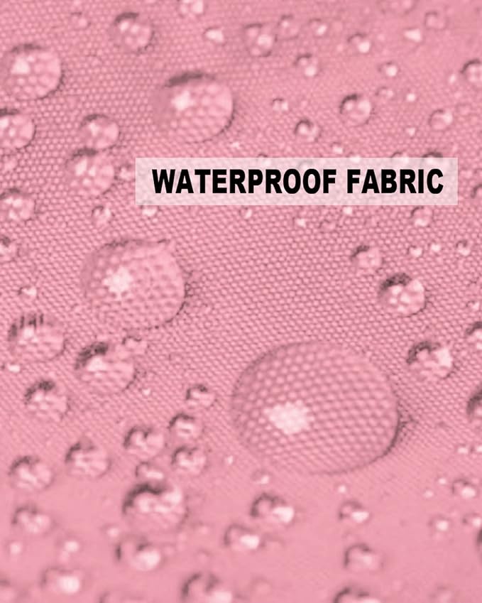 Outdoor Waterproof Pillow Covers for Patio Furniture Pink Decorative Throw Pillow Cover Solid Color Pillowcases Set of 2 Cushion Case for Sofa Couch Chair Home Decor 18x18 inch x 2pcs