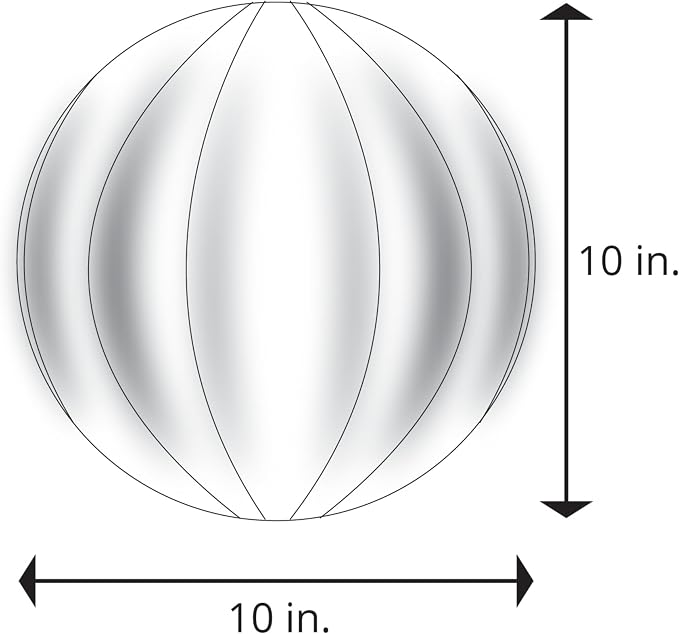 Sorra Home Boucle Outdoor Knife Edge Ball Single Pillow, 10 in W x 10 in H x 10 in D, White