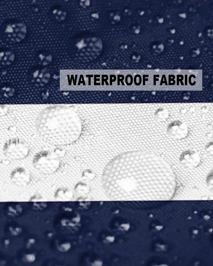 Outdoor Pillows 20x20 Navy Blue White Stripes Waterproof Outdoor Pillow Covers Geometric Simple Summer Throw Pillow Covers Garden Cushion Decorative Case for Patio Couch Decoration Set of 2