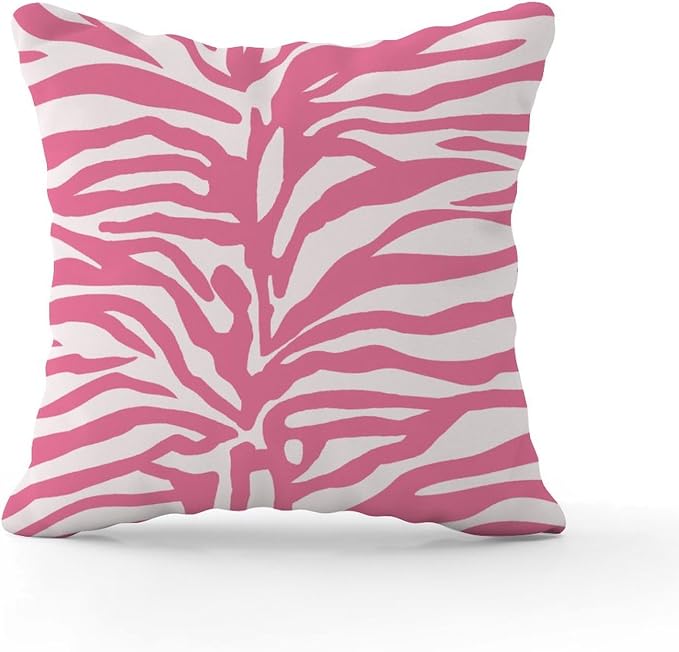Tiger Print Pink Light Pink Pillow Cover Animal Tiger Print Cushion Cases 26x26 INRustic Accent Farmhouse Decor Pillow for Patio Furniture Garden