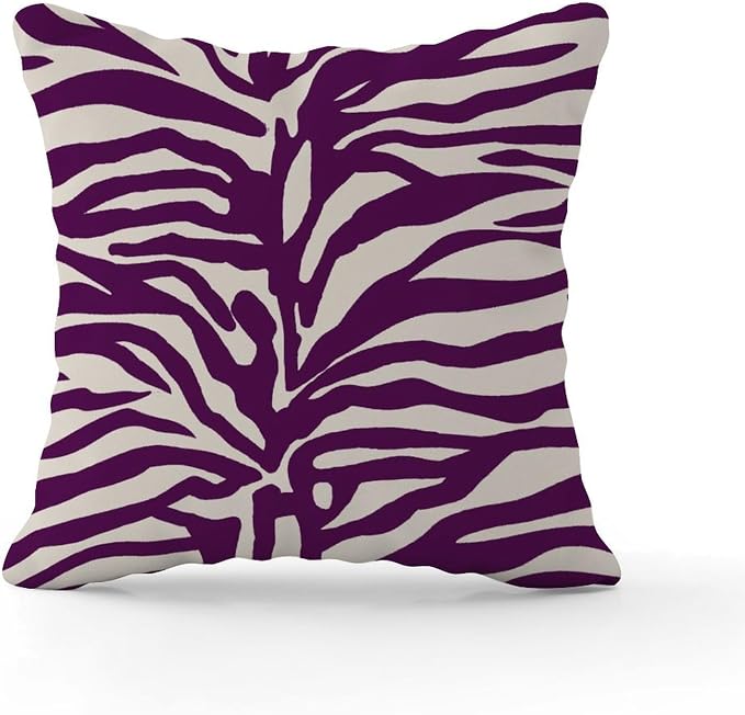 Blue Tiger Print Pillow Cover Animal Tiger Print Pillowcase 18x18 INAbstract Accent Decorative Cushion Cases Home Decor for Couch Tent Park