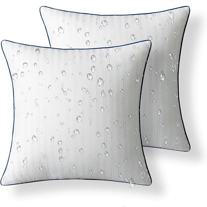 Phantoscope 18x18 Outdoor Pillow Inserts Outdoor Pillows Waterproof Striped