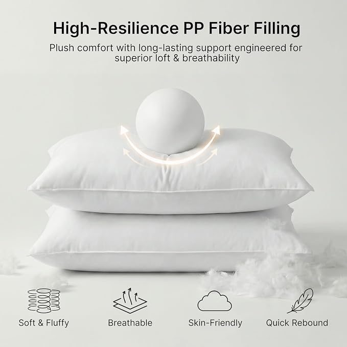 Outdoor Throw Pillow Set of 2 with Inserts, Outdoor Lumbar Pillow Water Resistant for Patio Furniture, 18x18 Inch Outdoor Pillows with Removable Zipper Cover