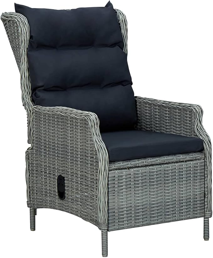 Patio Set,Backyard Furniture,deep Seating Outdoor Furniture,9 Piece Patio Dining Set with Cushions Poly Rattan Light Grayoutdoor Furniture Ottoman,Patio Chairs with Ottomans,
