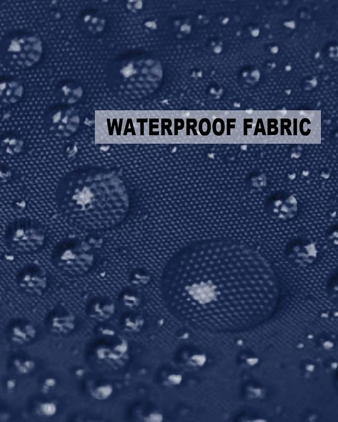 Outdoor Waterproof Throw Pillow Covers Set of 2 Navy Blue Pillowcases 18x18 Inches Solid Color Patio Decorative Pillows Cushion Case Patio Pillows for Couch Bed Chair Garden