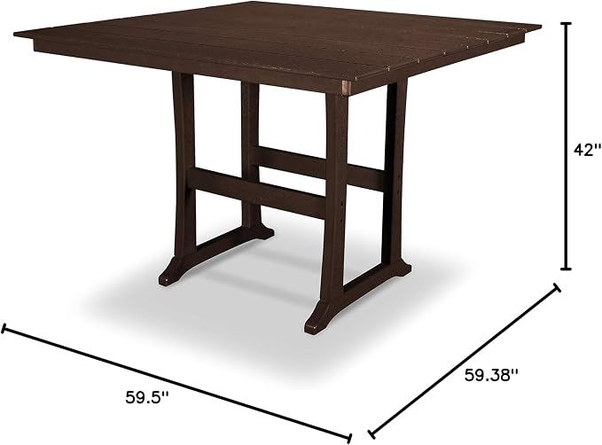 Trex Outdoor Furniture™ Farmhouse Trestle 59" Bar Table in Vintage Lantern