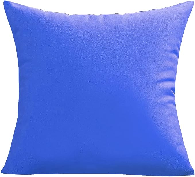 VAKADO Outdoor Waterproof Throw Pillow Covers 16X16 Set of 2 Decorative Blue Patio Furniture Cushion Cases Outside Decor for Couch Garden Bench Porch,Turquoise