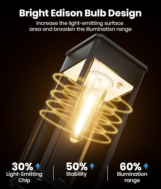 ALFIOT Solar Pathway Lights Outdoor, 12 Pack Bright Solar Lights Outdoor, Auto On/Off, IP65 Waterproof Landscape Lighting for Yard Patio Walkway Driveway Pathway (Warm White)