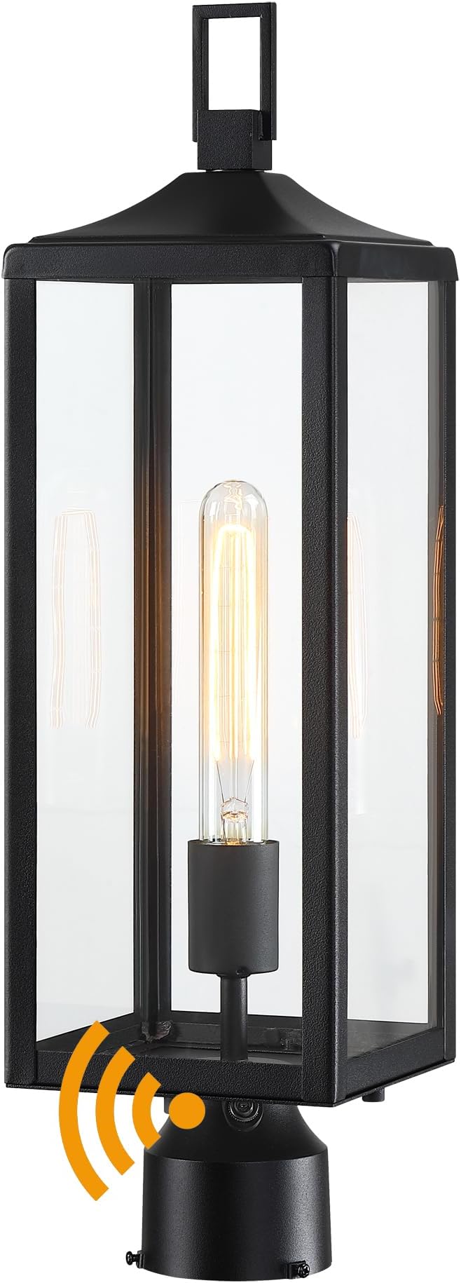 21.3 Inch Outdoor Lamp Post Light Fixture Dusk to Dawn - Residential Sidewalk Lamp Post Sconce Dusk to Dawn Outside Pole Lantern for House Outdoor Column Light, E26