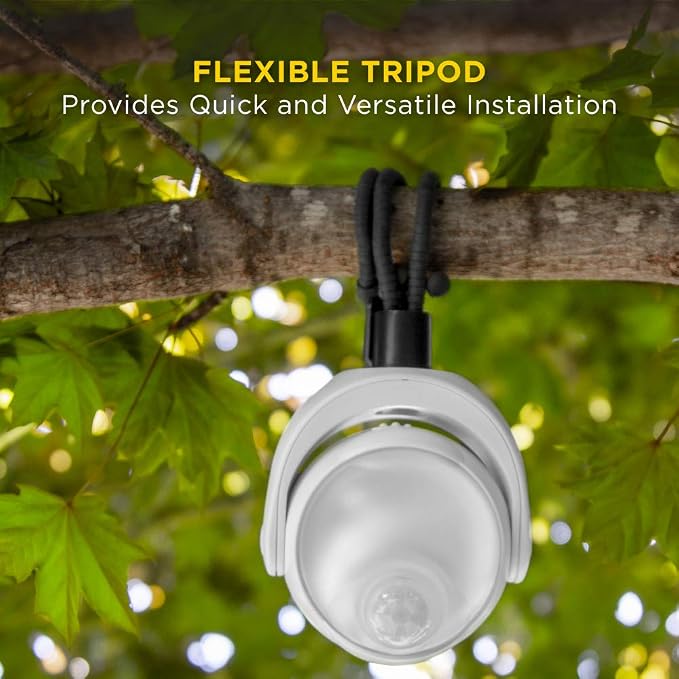 Limitless Innovations Lumenology Portable LED Motion Sensor Light Provides 148 Lumens with a 13 ft Detectable Range and Flexible Tripod Base with Magnetic Option – Indoor/Outdoor (White)
