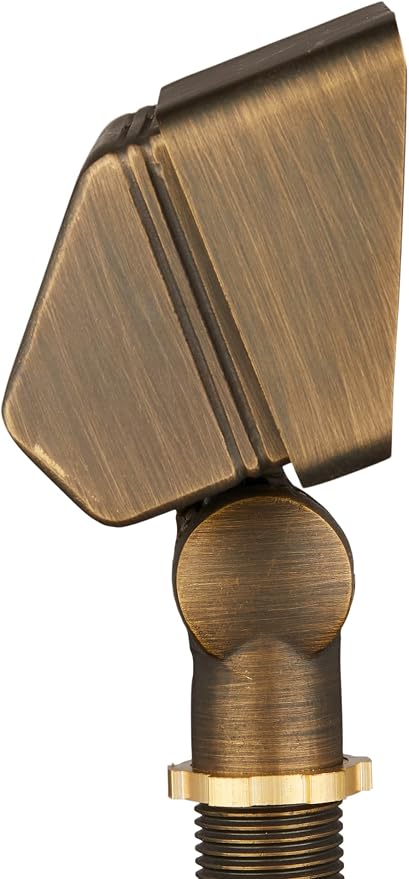 VOLT 10-Pack 12V Gentle Splash Cast Brass Flood Lights (Bronze) | Lamp Ready, Low Voltage, Three Lenses Included, Ideal for Soft Illumination of Outdoor Wall Garden or Yard