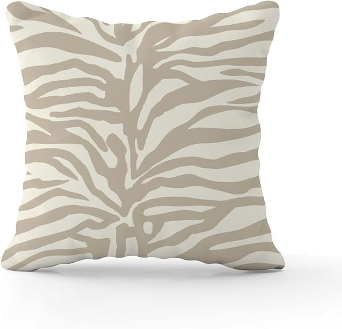 Blue Tiger Print Pillow Cover Animal Tiger Print Cushion Cover 16x16 INModern Accent Square Couch Sofa Cushion Covers for Patio Couch Sofa