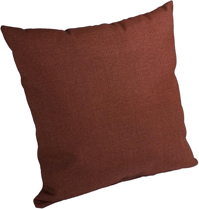 Comfort Classics Spun Polyester Outdoor/Indoor Throw Pillow in Husk Texture Brick Inc.
