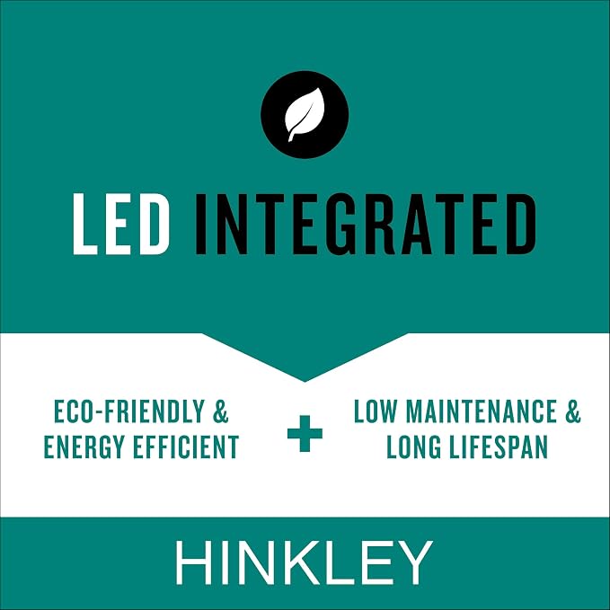 Hinkley Taper 12V Integrated LED Horiz. Step Light, Matte Black Stainless | Recess Mount, Deck Light, Low Voltage, Landscape, Etched Glass, ADA, Outdoor, Aluminum, Wiring Kit Included, Easy Install