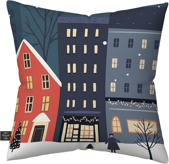 Briarwood Lane Winter Indoor/Outdoor Pillow 17x17 Snow Day for Winter Pillow