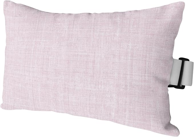 Outdoor Lumbar Pillow Set of 1, Light Pink Waterproof Beach Headrest Pillow with Inserts, Farmhouse Vintage Pink Solid Color Modern Recliner Throw Pillows for Patio Furniture, 11 x 16