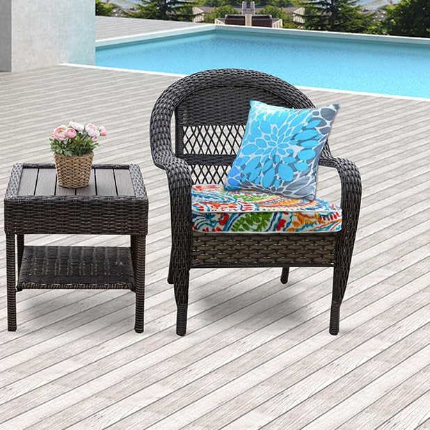 JMGBird Outdoor Throw Pillows Waterproof Outdoor Pillows for Couch | outdoor pillow covers 18x18 Pillows with Inserts outdoor pillows waterproof Mandala Patio Pillows for Patio Furniture