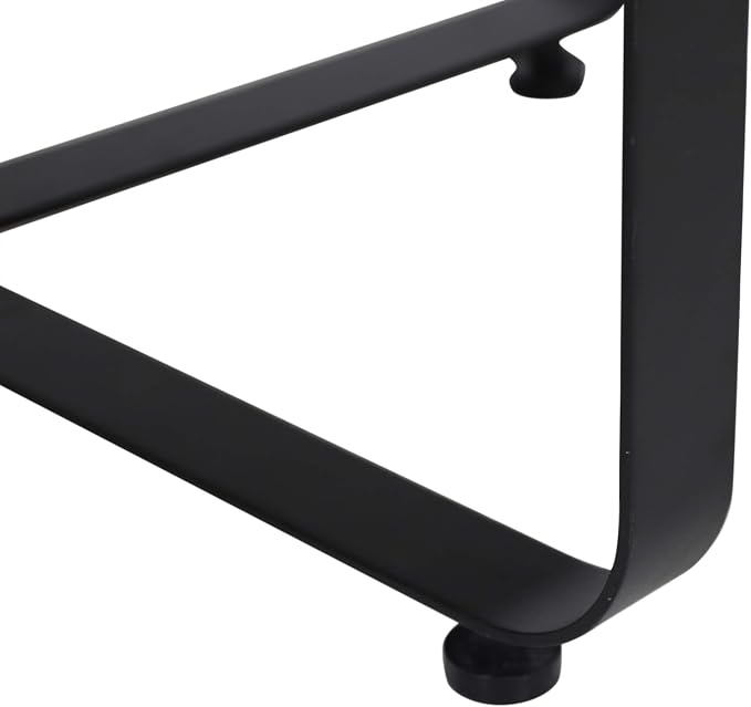 Christopher Knight Home Tracy Outdoor Modern Industrial Acacia Wood Coffee Table, Teak Finish, Black