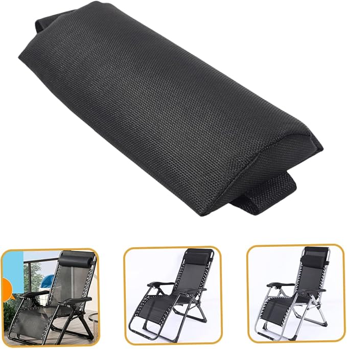 ULTECHNOVO 2-Pack Outdoor Anti Leisure Chair Head Pillow Comfortable Headrest Pillow for Folding Patio Lawn Lounger for Relaxation and Comfort