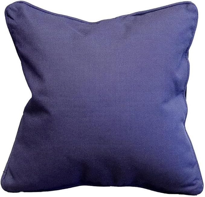 East Green 18 x 18 Waterproof Outdoor Pillow with Insert, Navy - Premium Olefin Outdoor Accent Pillow for Patio Furniture