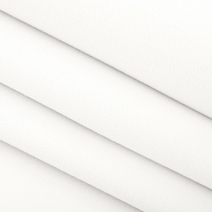 RSH DECOR Sunbrella 26" x 16" Lumbar Throw Pillows Set of 4 | Water and Fade-Resistant Performance Fabric | Outdoor Pillow Covers with Down-Alternative Inserts | Made in USA (Canvas White)