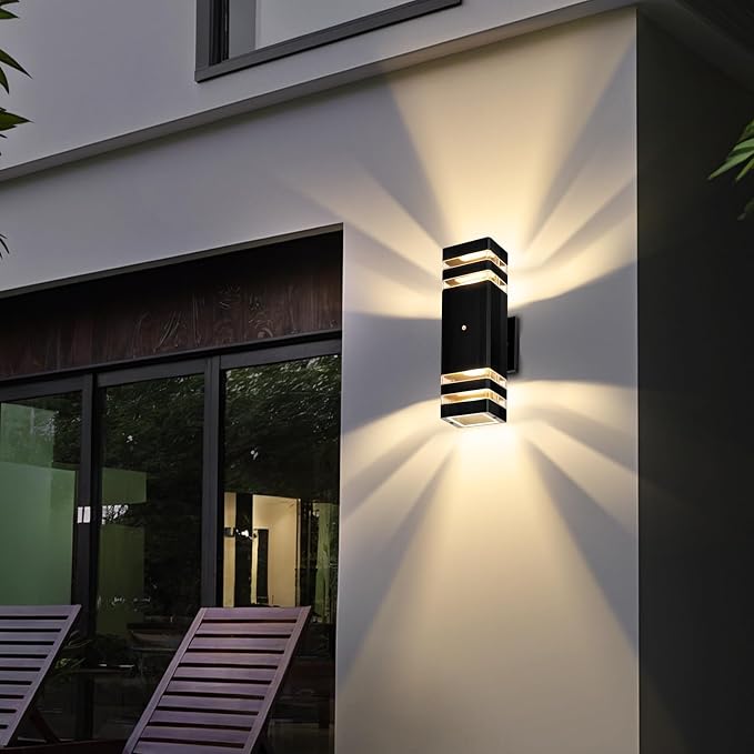 Exterior Lighting Fixtures Dusk to Dawn, Outdoor Wall Lights, Up and Down Porch Lights, Outdoor Lights for House Porch Patio