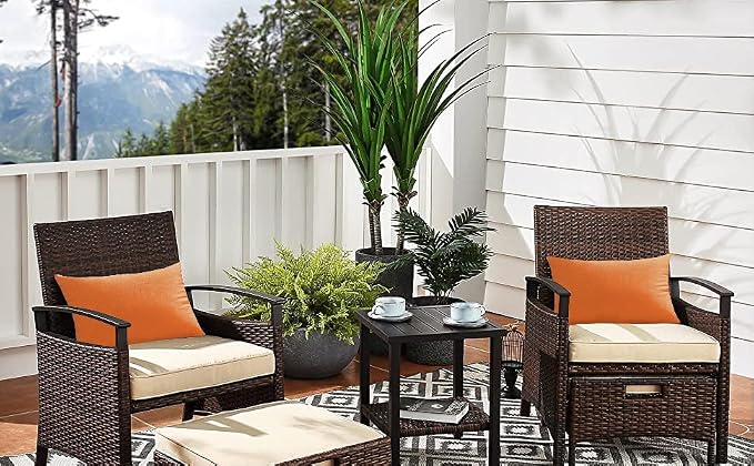 VAKADO Pumpkin Fall Waterproof Outdoor Throw Pillow Covers 12x20 Set of 2 | Fade Resistant, All-Weather Durability. Warm Harvest Hue For Porch, Patio & Garden. Machine Washable, Hidden Zipper.