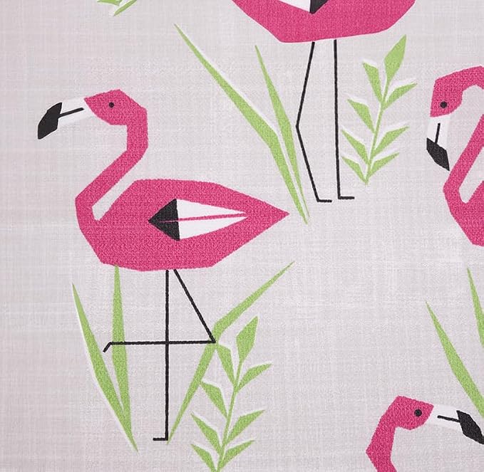 RSH DECOR: Neck Roll Bolster Pillows Set of 2 | 20” x 6" | All-Weather Spun Fabric | Water and Fade-Resistant | Outdoor Support Pillows for Patio Furniture | Groove Pink Flamingo