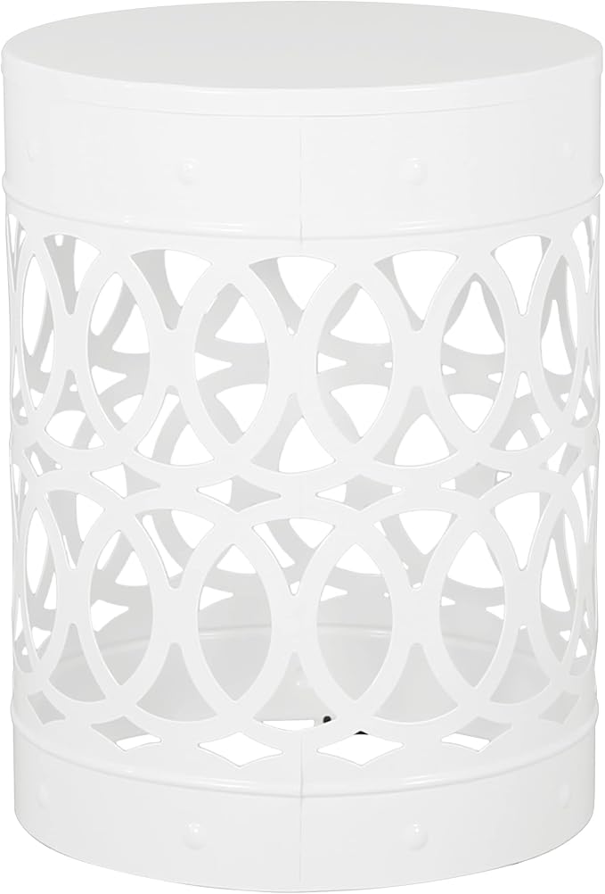 Christopher Knight Home Mellie Outdoor Side Tables - White