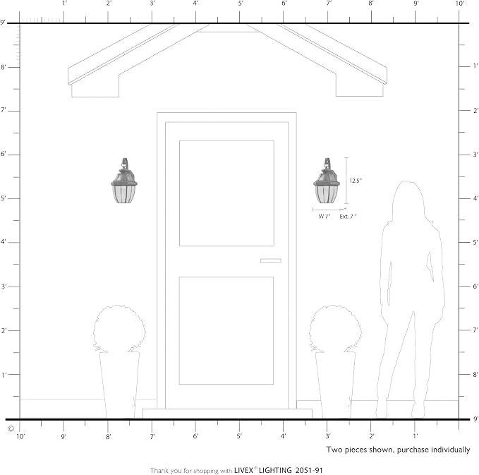 Livex Lighting 2051-91 Monterey 1 Light Outdoor Brushed Nickel Finish Solid Brass Wall Lantern with Clear Beveled Glass | Clear Beveled Glass; Solid brass construction
