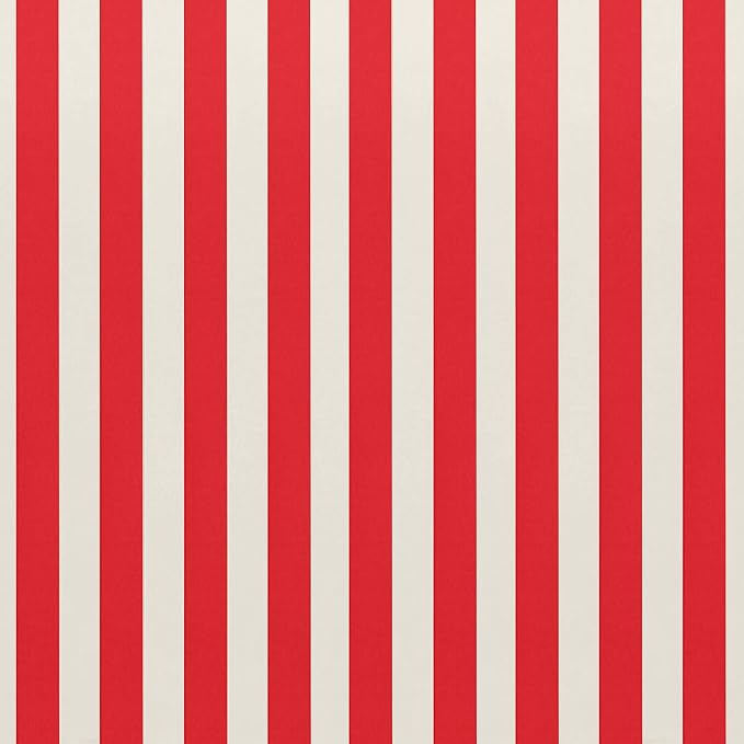 RSH DECOR Indoor/Outdoor All Weather Polyester Fabric, Decorative Accent Pillows for Patio Furniture, Reversible, 17" x 17", Navy Blue + Red & White Stripe - Set of 4 Square Throw Pillows