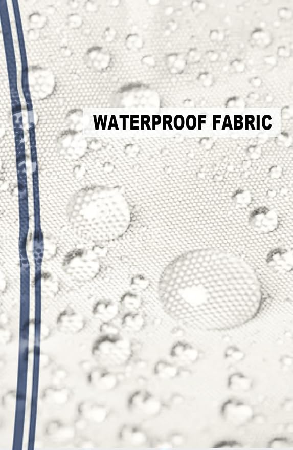 Outdoor Waterproof Pillow Covers for Patio Furniture Blue Ticking Vertically Stripe Decorative Throw Pillow Cover Simple Style White Pillowcases Set of 2 Cushion Case for Sofa Couch Chair 26x26 In
