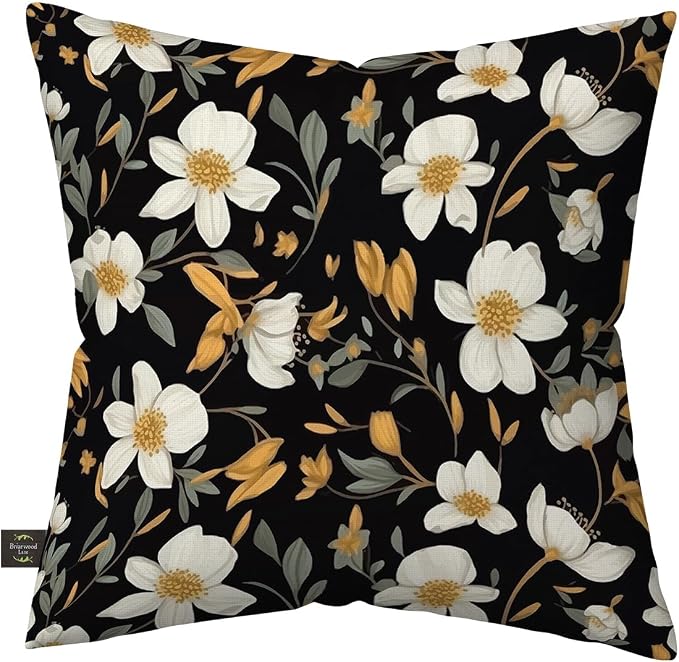 Briarwood Lane Everday Indoor/Outdoor Pillow 17x17 Elegant Flowers for Everday Pillow