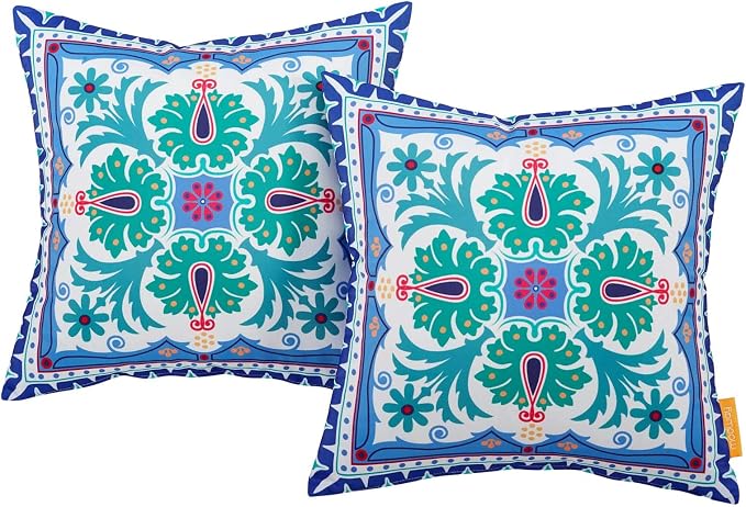 Modway EEI-2401-CLO Two Piece Outdoor Patio Pillow Set in Clover
