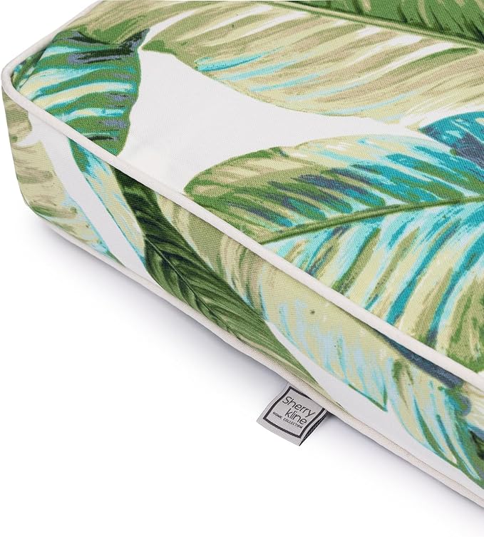 Sherry Kline Tropical Leaves Reversible Chaise Lounge