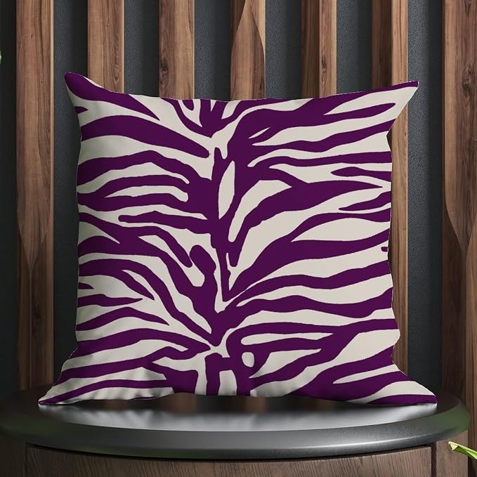 Blue Tiger Print Pillow Cover Animal Tiger Print Pillowcase 18x18 INAbstract Accent Decorative Cushion Cases Home Decor for Couch Tent Park