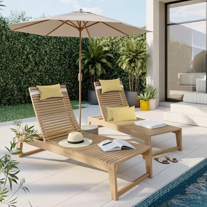 Outdoor Lumbar Pillow Set of 2, Yellow Waterproof Beach Headrest Pillow with Inserts, Farmhouse Vintage Yellow Solid Color Modern Recliner Throw Pillows for Patio Furniture, 11 x 16