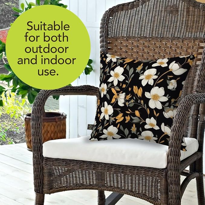 Briarwood Lane Everday Indoor/Outdoor Pillow 17x17 Elegant Flowers for Everday Pillow