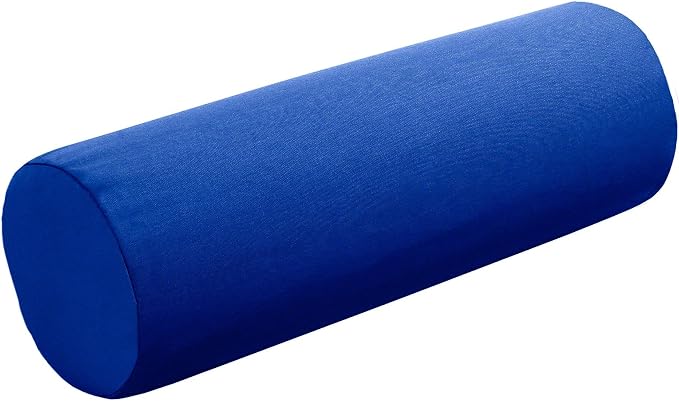 Cushion Source 20" x 6" Sunbrella Bolster Pillow, Indoor/Outdoor Decorative Support Pillow, Fade and Water Resistant, Sunbrella Canvas Pacific Blue