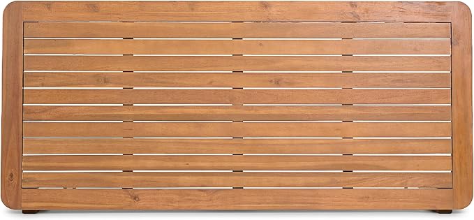 Christopher Knight Home Cove Acacia Wood Outdoor Dining Set for 2, Patio Dining Table with Bench, 2 Piece Outdoor Dining Table Set, Teak