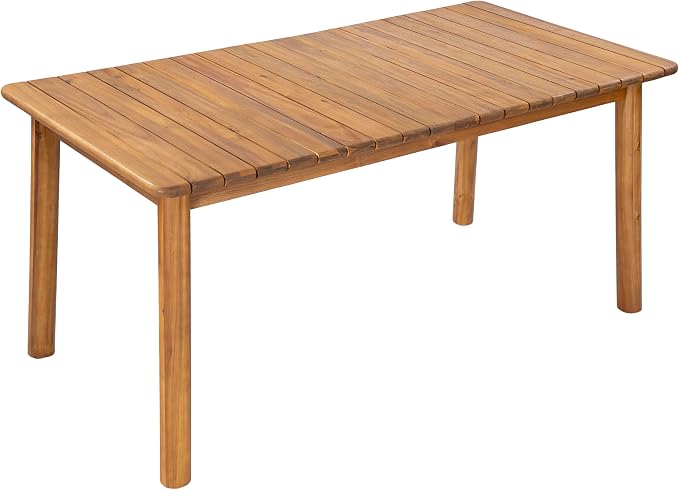 Christopher Knight Home Sky Acacia Wood Dining Table Set for 6, 7 Piece Patio Extendable Dining Table and Dining Chairs Set of 6 with Cushions & Rope Accents, Patio Furniture Set, Teak+Beige+Grey