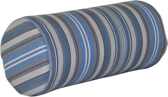 Furniture Barn USA 7" x 18" Bolster Pillow, Blue Stripe