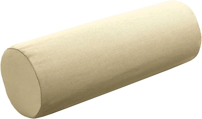 Cushion Source 20" x 6" Sunbrella Bolster Pillow, Indoor/Outdoor Decorative Support Pillow, Fade and Water Resistant, Sunbrella Antique Beige